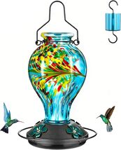 Delightful 1-Pack Hummingbird Feeder - Unique Blue Phoenix Design for Ga... - $41.53