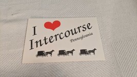 I Love Intercourse Pennsylvania Vintage Postcard - £3.53 GBP