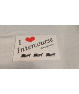 I Love Intercourse Pennsylvania Vintage Postcard - £3.53 GBP