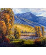20x24 inches Mountain  stretched Oil Painting Canvas Art Wall Decor mode... - £47.30 GBP