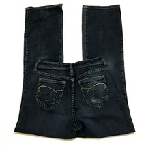 Chicos Platinum 0 Womens S Small Straight Leg Jeans Stretch Denim Medium Wash - £24.59 GBP