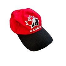 Team Canada Ice Hockey SOGO red maple leaf adjustable dad hat - £22.86 GBP