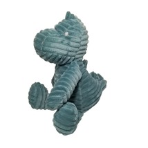 Carters Dinosaur Plush Stuffed Animal Toy Teal Corduroy Embroidered Baby... - $14.94