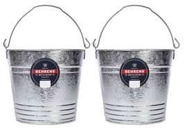 Behrens 1214 Hot Dipped Steel Pail, 14-Quarts (2-PACK) - £27.52 GBP