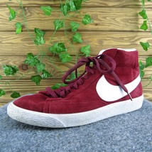 Nike Blazer Mid Team Men Sneaker Shoes Red Leather Lace Up Size 11 Medium - £38.91 GBP