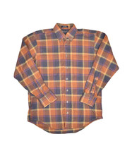 Burberrys of London Flannel Shirt Mens M Plaid Long Sleeve Cotton Made in USA - £34.60 GBP
