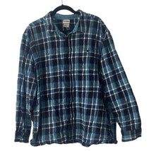 The North Face Men&#39;s Arroyo Flannel Shirt Size XXL Blue Plaid - $22.11