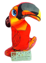 Parrot Macaw Plush 8&quot; Red Cute Flying Bird Stuffed Animal Toy Doll Cute - £6.62 GBP