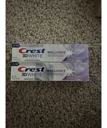 2X Crest 3D-White Fluoride Toothpaste Brilliance Vibrant Peppermint 2.4oz - $8.59