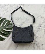 Travelon Nylon Purse Bag Gray Large Zipper Pockets Travel Cross Body Str... - £15.73 GBP