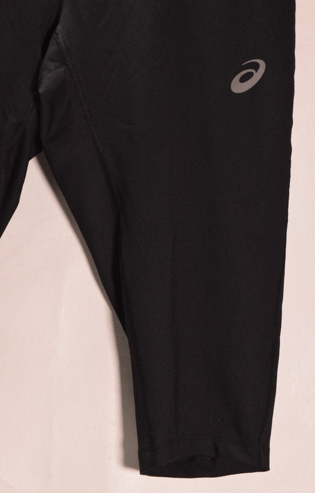 Asics Mens 3/4 Running Knee Tight Pants Black 2XL Item image 3