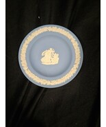 Vintage Wedgwood Blue Jasperware Round Trinket Ring Dish   Two Muses &amp; A... - $15.96 CAD