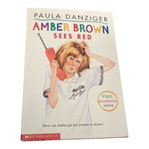 Vintage 1998 Amber Brown Sees Red Chapter Book by Paula Danziger With Bookmark - £5.47 GBP