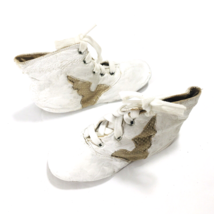 Antique Baby shoes High Top Leather Lace Up Early 1900&#39;s - £41.49 GBP