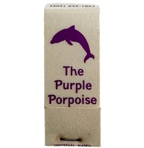 Purple Porpoise Seafood Restaurant Vintage Matchbook Closed Florida Full... - $366.58 MXN