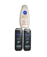 2x Nivea Rock Salts 3-in-1 Body Wash &amp; 1x Pampering Body Wash (Pack of 3) - $34.24 CAD