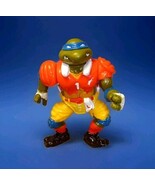 Vintage 1991 Playmates TMNT  Touchdown Tossin&#39; Leo 5&quot; Inch  Leonardo Fig... - $185.61 MXN
