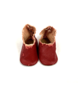 Vintage Red Oilcloth Doll Shoes Booties Boots - $362.88 MXN