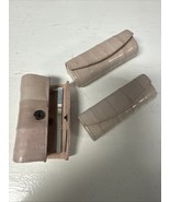 Vtg 3 x EEL Skin LIPSTICK Case HOLDERS w/ MIRROR Snap Close NEW Old Stoc... - €12,70 EUR