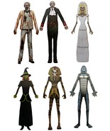 6pk-5FT Jointed MUMMY-VAMPIRE-WITCH-ZOMBIE-MONSTER-BRIDE Halloween Decor... - $522.08 MXN