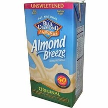 Blue Diamond Growers Almond Breeze Original Non Dairy Beverage, 64 Ounce -- 8... - £73.12 GBP