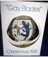 Schmid Christmas Norman Rockwell “Gay Blades” Glass Ornament - $13.60 CAD