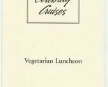 Celebrity Cruises Vegetarian Luncheon Menu 1996 - $17.82