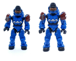 Mega Bloks Construx HALO Countdown 97017 Blue Spartan Figure Lot 2 NEW - $12.28