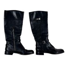 Coach Micha Calf Wide Calf Black Leather Riding Boots 9M Equestrian Old ... - $147.51