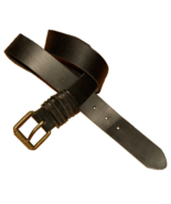 Vintage BUFFALO DAVID BITTON Black Leather Belt, Size M, CA17311 - $34.40 CAD