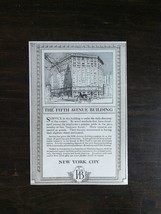 Vintage 1917 Fifth Avenue Building New York Original Ad 222 - £5.53 GBP