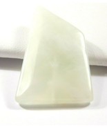 31.41Ct 31x25x5mm Light Green Jade Bead for Wire Wrapping/Jewelry Making   - $21.09 MXN