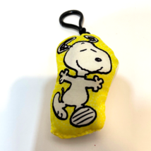 Peanuts Snoopy Mini Plush Clip Keychain Yellow White 3.5 inch - £6.78 GBP