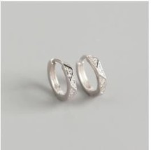 Europe INS S925 Sterling Silver Earrings For Women Gold Hoop Earrings Girl Ear B - £11.51 GBP