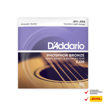 D&#39;addario EJ26 Phosphor Bronze Custom Light Acoustic Guitar String - £18.17 GBP