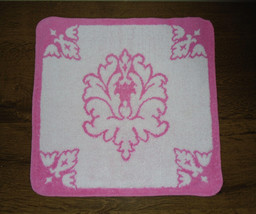 Martex Washcloth Vintage Pink and White Made in the USA Westpoint GA - £7.73 GBP