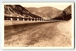 Red Lodge Montana Cooke City Highway Railed And Oiled Real Photo Postcard RPPC - £60.86 GBP