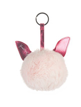 Kylie + Kendall Chelsea Pink Pom Pom Key Chain Faux Fur NIB - £15.38 GBP