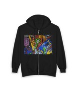 Inaequo art meets fashion Unisex Zip-Up Hoodie, Graphic, Unique Cozy Cas... - $1,289.81 MXN+