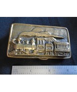 1976 Heavy Bronze Steam Train Belt Buckle - €45,17 EUR