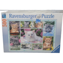 Ravensburger Jigsaw Puzzle Kittens Cat Kitty Pets Animals 500 Piece 141968 New - $28.99