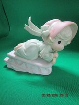 PRECIOUS MOMENTS ENESCO JAPAN FIGURINE SLIDE INTO THE NEXT MILLENIUM 199... - $459.67 MXN
