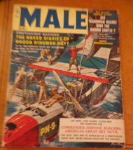 Male Magazine January 1960 Kuntsler cover art; Morro Castle; Ships, Plan... - $14.00