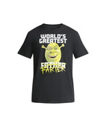 Shrek Father&#39;s Day Men&#39;s &#39;World&#39;s Greatest&#39; Graphic Tee, Black Size XL(4... - $397.62 MXN