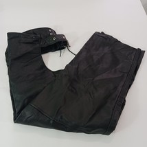 Hot Leathers Women&#39;s Black Leather Motorcycle Riding Biker Chaps Size 3X... - $728.87 MXN