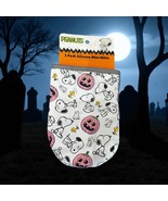 2 Pk PEANUTS HALLOWEEN Snoopy Pink Pumpkin Woodstock Ghost Mini Oven Mit... - $306.63 MXN