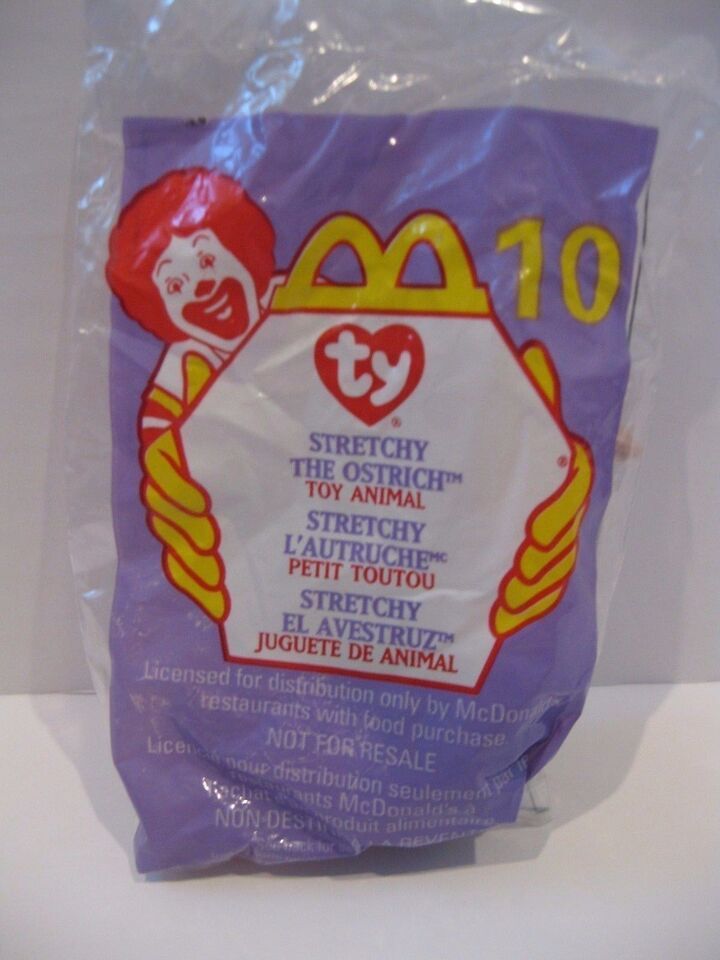 Ty Teenie Beanie Baby #10 Stretchy McDonalds Happy Meal Toy Plush Stuffed Animal - $19.99