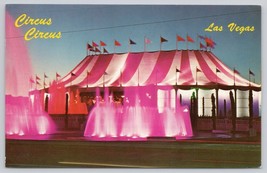 Postcard Circus Circus Las Vegas Nevada On The Strip Mike Roberts - £3.54 GBP