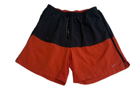 Nike Running Shorts Youth Large Red Black Color Block Sportswear Dri-fit - $9.41