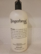 Philosophy Gingerbread Man BODY LOTION 32 oz New with Pump Rt $67 - £24.86 GBP